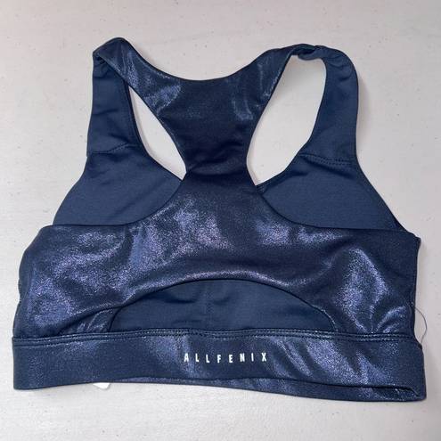 Anthropologie  All Fenix Sports Bra Liquid Navy NWT XS