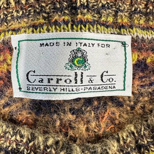 Krass&co Carroll &  Beverly Hills Italy Abstract Wool Knit Jumper Pullover Sweater