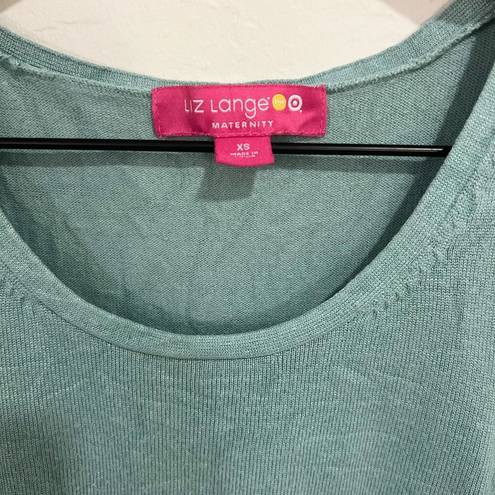 Liz Lange  for Target Blue Maternity Ribbed Tank Top Size XS