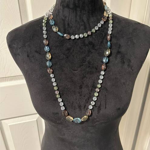 American Eagle  Long Acrylic Beaded Necklace