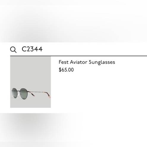 Madewell  fest aviator sunglasses