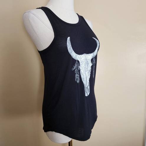 Grayson Threads Black Desert Skull Tank Top, Women's XS