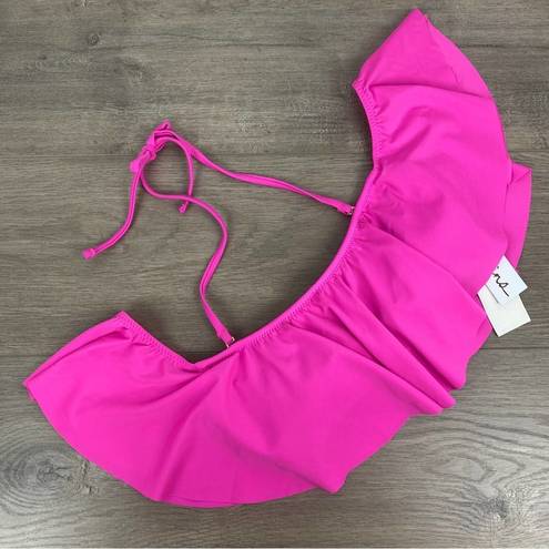 Raisin's  Hot Pink Ruffle Bikini Top Sz.S NWT