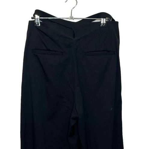 Helmut Lang  High Waisted Relaxed Wool Pant Wool Twill Black Trouser Women Size 0