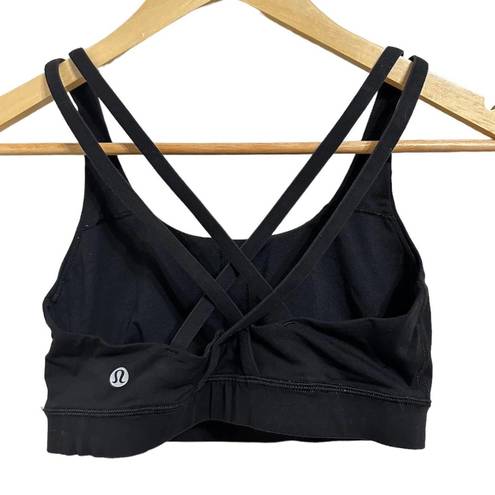 Lululemon Energy Yoga Training Sports Bra Medium Support B-D Cups Black  Size 6 - $27 - From Marissa