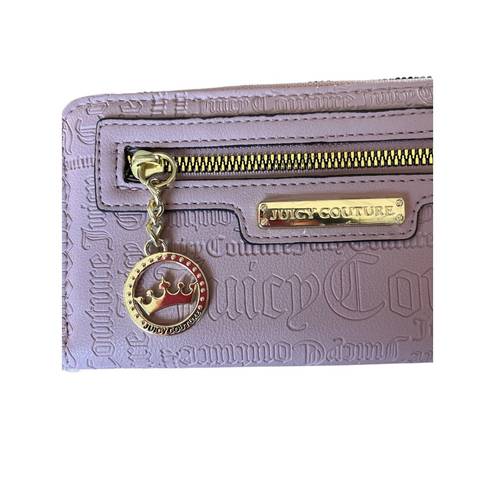 Juicy Couture COPY -  dusty pink embossed faux leather wallet