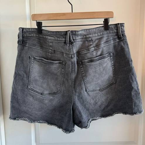 Good American  Good Curve High Waist Cut Off Shorts