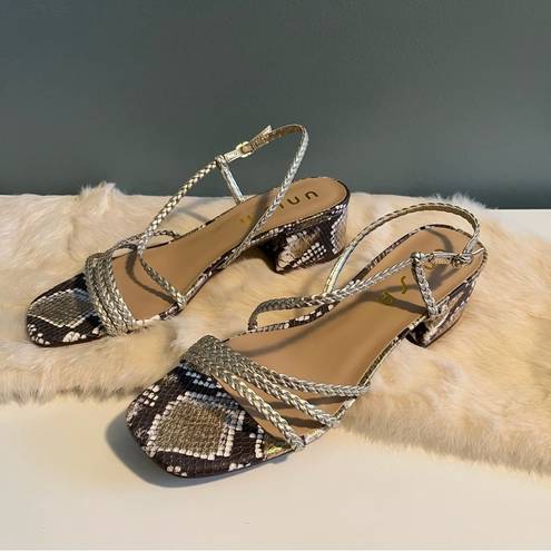 Unisa  Rad Gold Metallic Braid Sandal