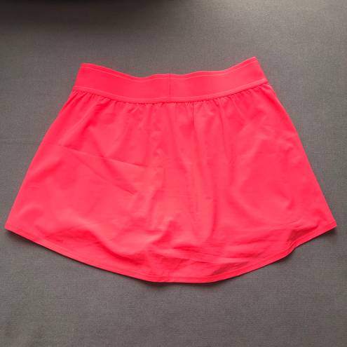 Alo Yoga Match Point Tennis Skirt Fluorescent Pink Coral S