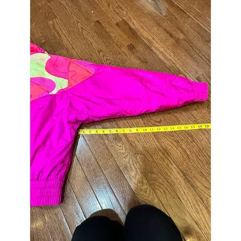 Vibrant Vintage 80s Snuggler Seattle Skiwear Neon Ski Jacket  Pink Medium RARE