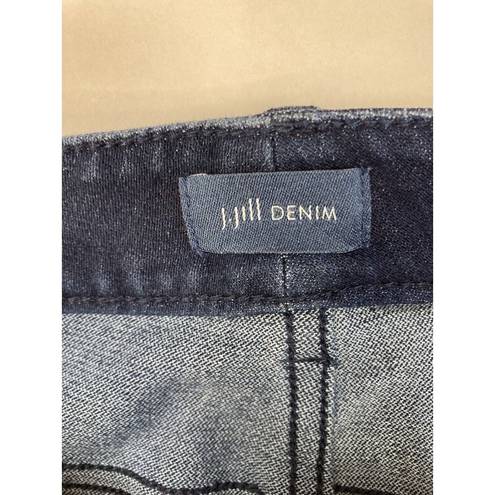 J.Jill * High Rise Legging Denim Jeans Womens 8T Premium Flex Dark Wash Pant