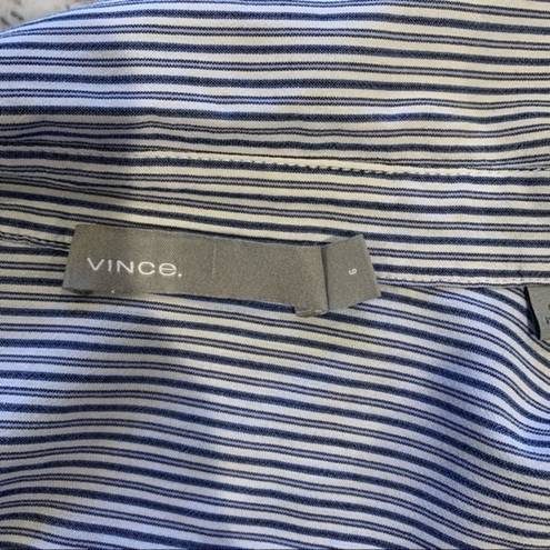 Vince  Stripped Button Down Shirt 100% Cotton