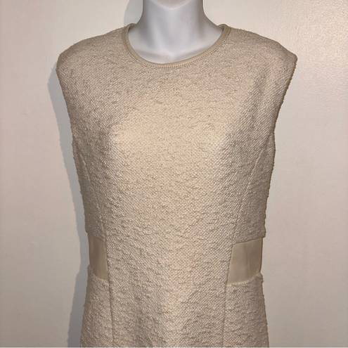 Rebecca Taylor Crew Neck Mini Dress Size: M | US 8 Color: Cream 🆕 Retail $475