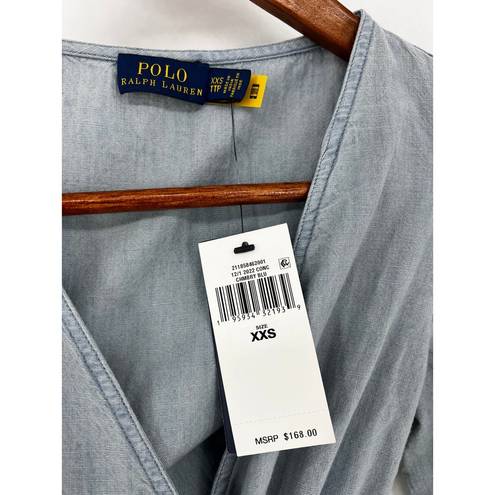 Polo  Ralph Lauren Cotton Chambray Wrap Top