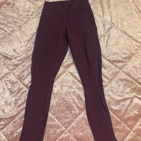 Fabletics, Pants & Jumpsuits, Fabletics High Waisted Purple And Black  Leggings With Mesh