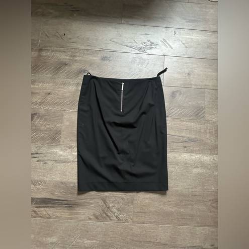 The Row  Virgin Wool Pencil Skirt Black 6 NWOT