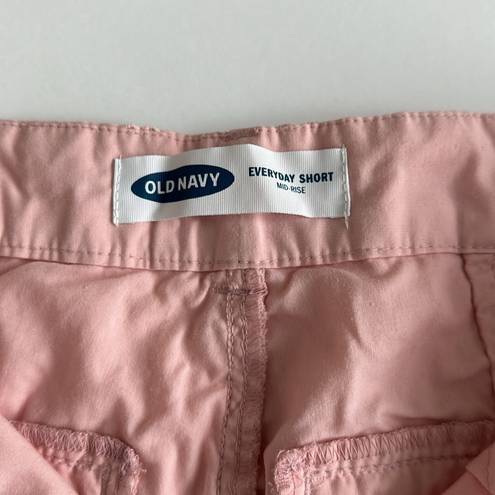 Old Navy  Pink Eyelit Mid Rise Shorts Sz 0