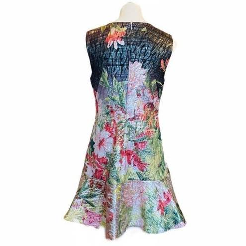 Natori  Birds Of Paradise Jacquard Shimmer Dress Size 10 NEW Bridal Wedding