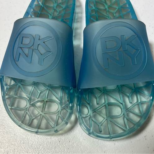 DKNY  Light Blue Rubber Slides