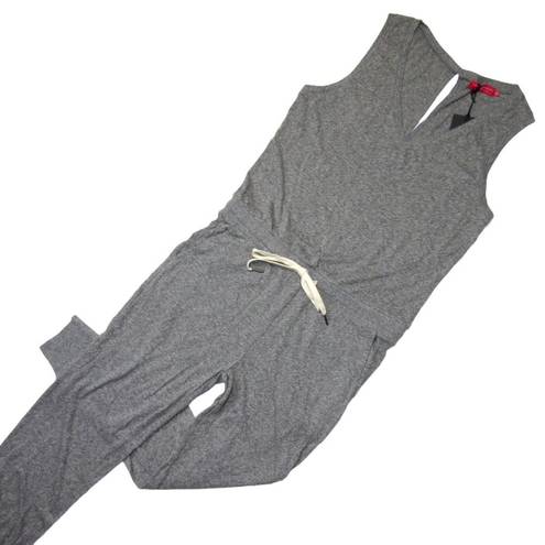 n:philanthropy NWT  Flower Jumpsuit in Heather Gray V-neck Jogger XL $178