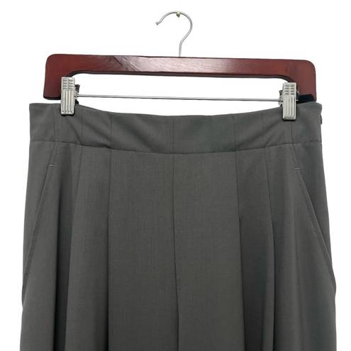 Lafayette 148  Wide Leg Trousers in Grey Size 4
Draped Elegant Pleated High Rise