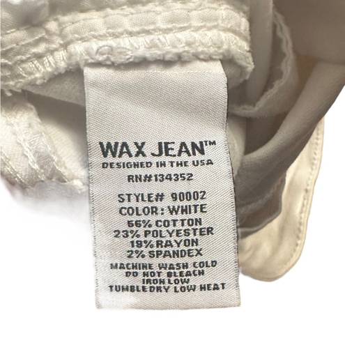 Wax Jean Wax Jeans Los Angeles Distressed White Jeans Size 13 Juniors