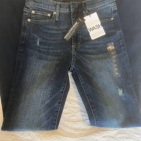 Gap  Flare Jeans Women's Size 2 Blue Mid Wash Distressed 5-Pocket Zip Closure