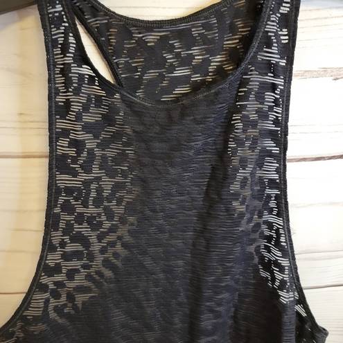 Vimmia  sheer black tank top size med.