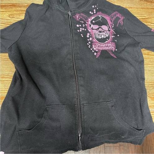 Disney ’s Pirates of the Caribbean zip up jacket with hood