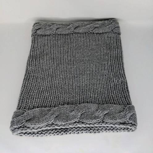 infinity Saks off Fifth Knit  Cowl Neck Scarf Grigio Gray