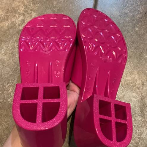 Los Angeles Apparel  pvc sandal open back slides summer pool beach resort