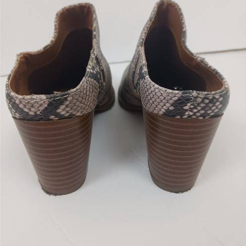 Dolcetta Dolce Vita  Animal Print Mules Size 6.5M Snake Print Python Slip On Rory