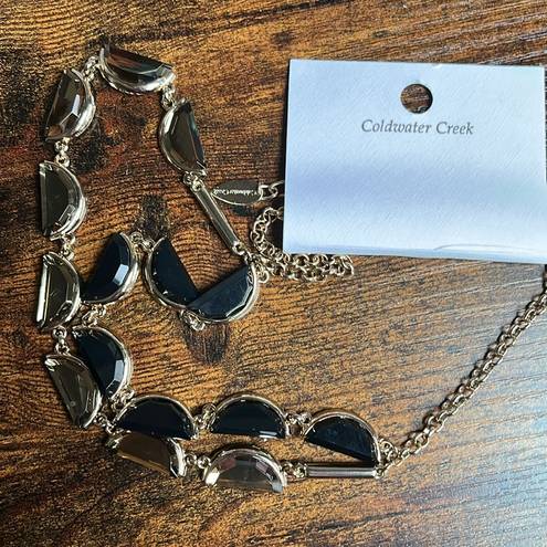 Coldwater Creek Double Crescent Necklace 