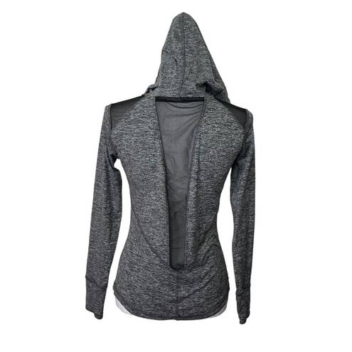 Alala  Revolve Lightweight Soft Hoodie in Gray With Mesh Detailing Size Medium.