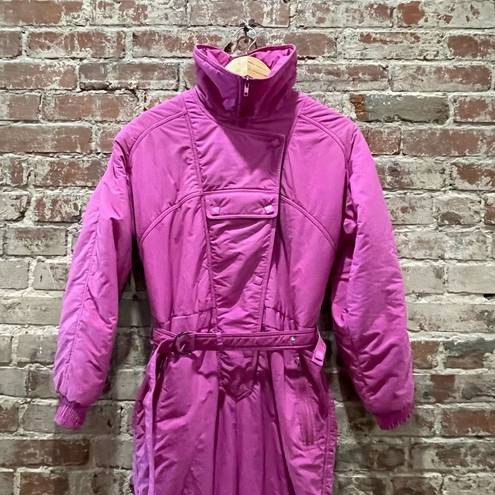 One Piece Rare Vintage Europa  Snowsuit Ski Suit for Women in Pink Size 10