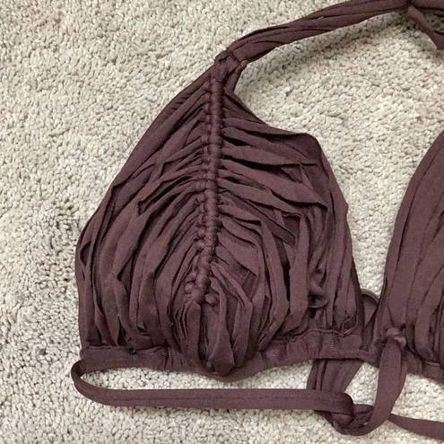 PilyQ  Isla triangle bikini top. Large. NWT