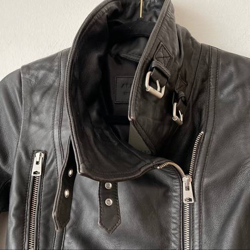 ALLSAINTS NWT All Saints Bales Biker Leather Jacket Women's XS