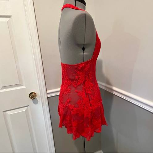 Victoria's Secret  SexyLittle Things Nightie Babydoll Redfeather Mesh Size Medium