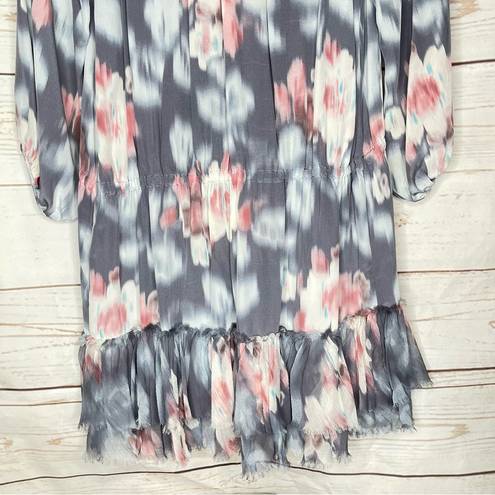 Rebecca Taylor  • Mini Dress • Floral • Medium • Long Sleeve • 100 Silk • Size 8