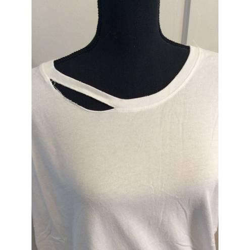 n:philanthropy  | White Zander Tee Size XL New NWT Womens Distressed