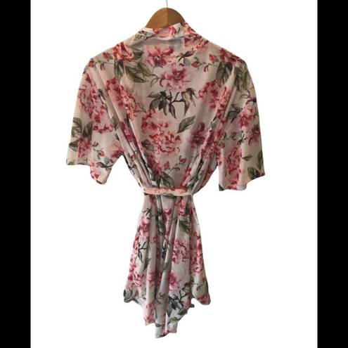 Show Me Your Mumu Floral Brie Shortie Robe Matching Belt One Size O/S New