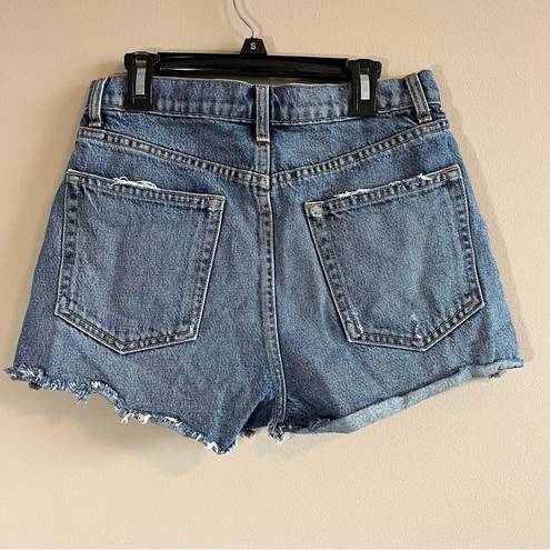 Reformation  Dixie High Rise Denim Jean Shorts Sydney Wash 26