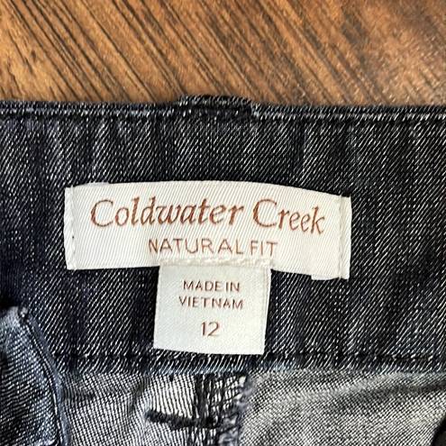 Coldwater Creek  Natural Fit Denim Cotton Pants Pockets Size 12