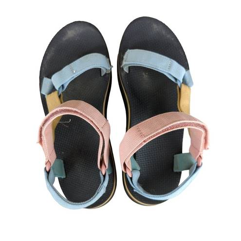 Teva  Flatform Flat Platform Universal Light Multicolor Sandals - Women's Size 10