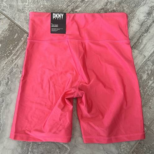 DKNY  Sport High Shine High Waist Bike Shorts, Super Soft Size S, New w/Tag