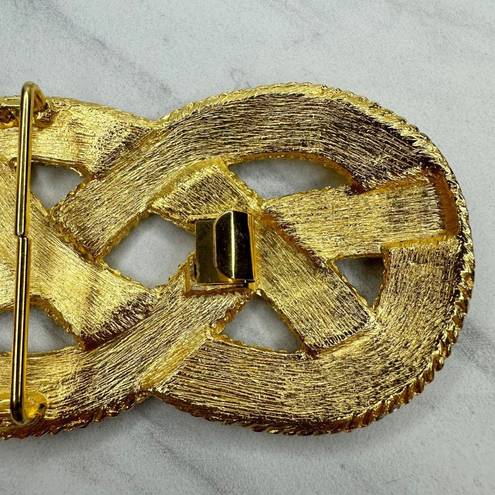 infinity Vintage  Knot Gold Tone Belt Buckle Piece