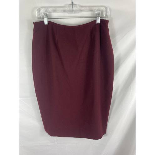 Cato  Maroon Pencil Skirt Size 12