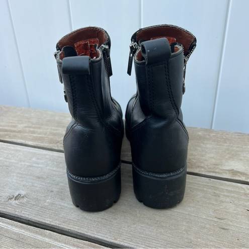 Harley Davidson Y2K  Amherst Side Zip Moto Boots Size 9