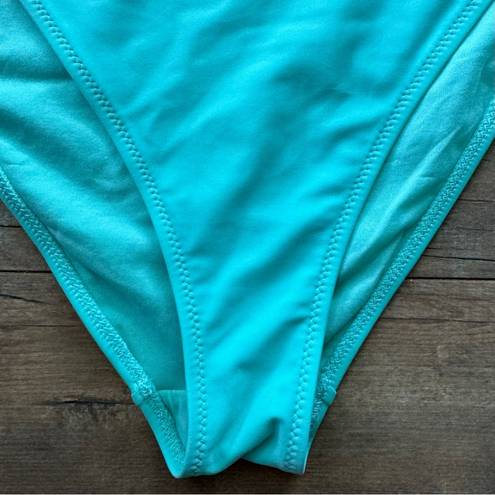 Gymshark High Rise Turquoise Bikini Bottoms Size Medium