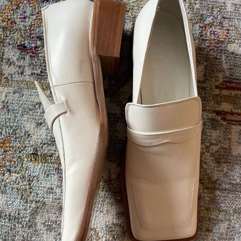 Mango  Square Toe Leather Loafer